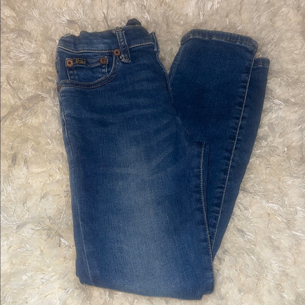 POLO Blue Skinny Jeans with Faded Details